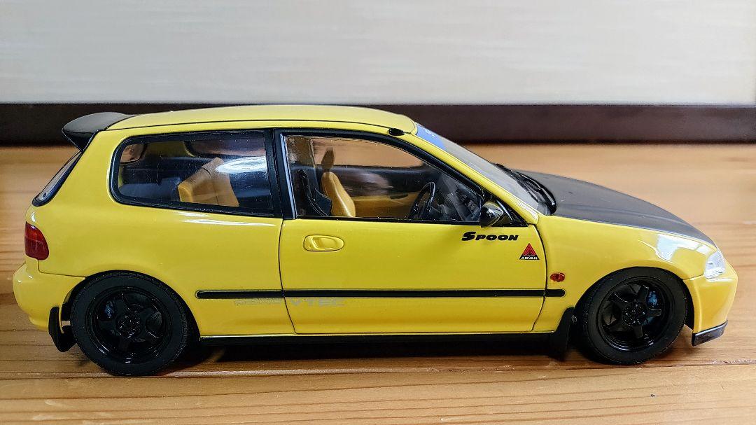 1/18　ミニカー　ソリド　ホンダ　シビック　スプーン　EG6　シビックR