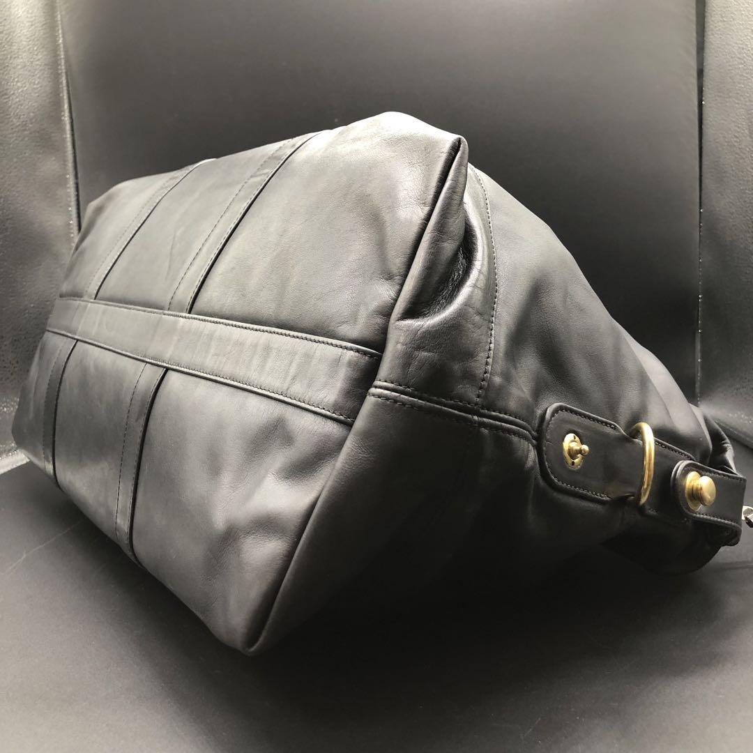 美品 COACH 0502 オールドコーチ ボストンバッグ 2WAY  鍵付き