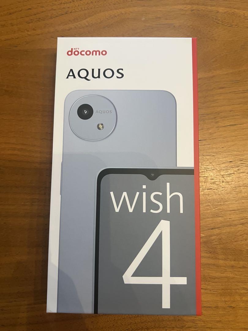 docomo AQUOS wish 4 ブルー 未使用