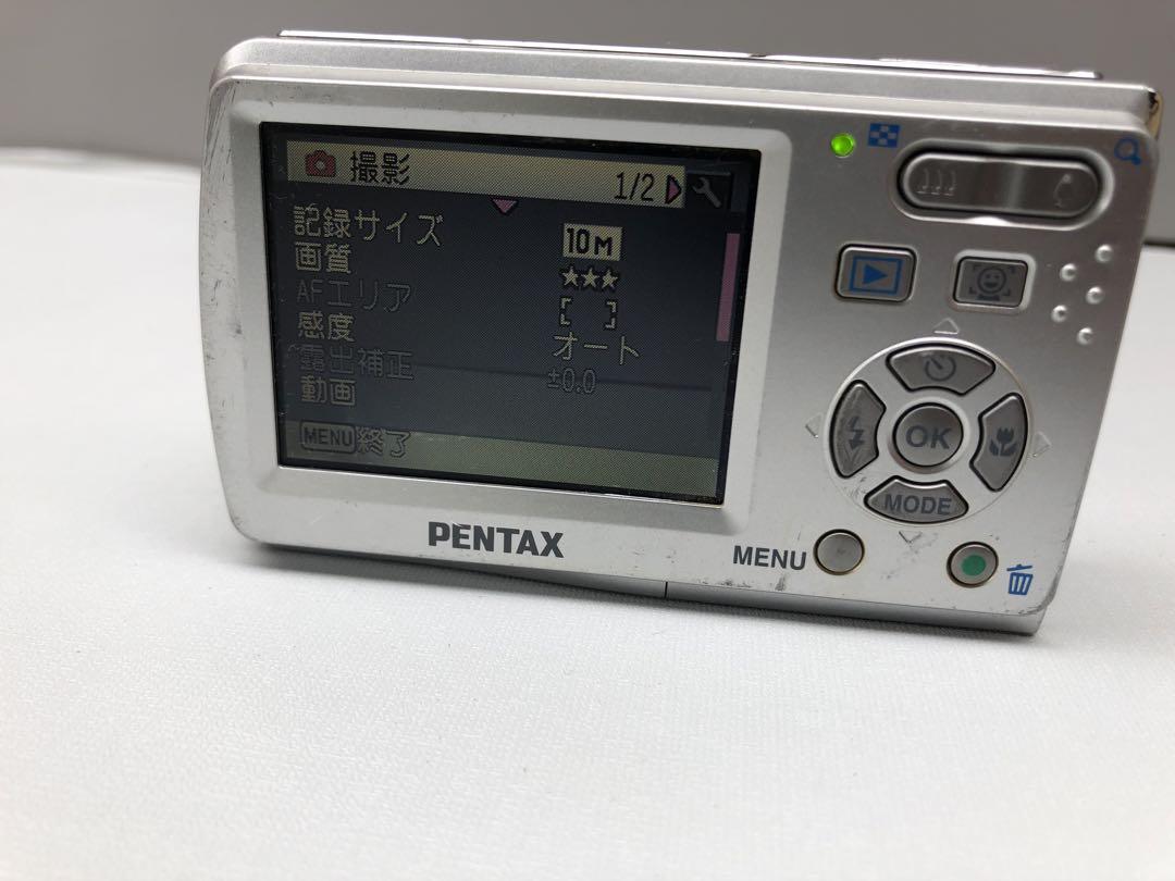 PENTAX Optio E60 コンパクトデジタルカメラ デジカメ(I59)