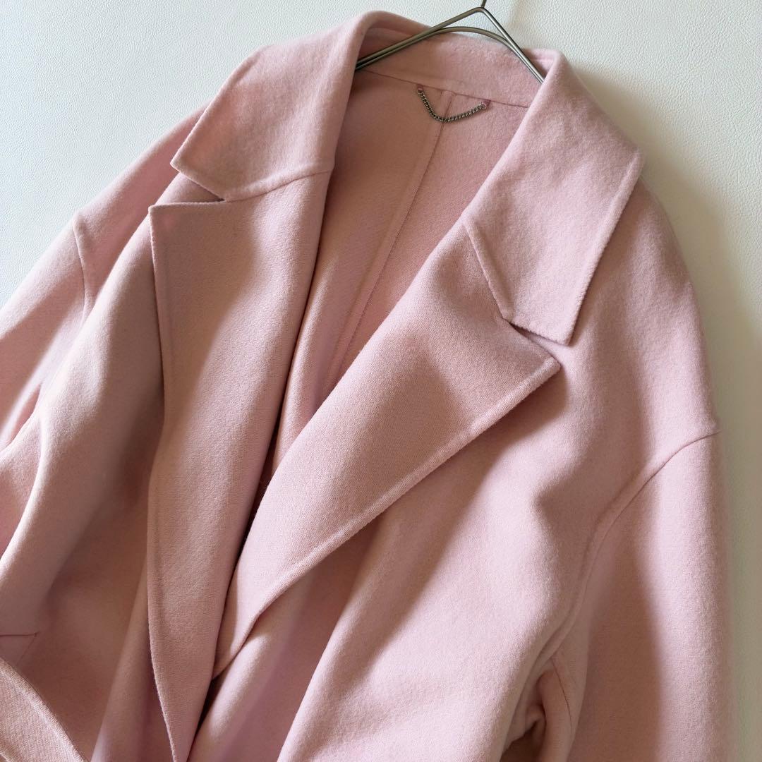 23区 近年モデル ウールリバーロングコート マンテコ社 ベルト付き 40サイズ 23区 近年モデル ウールリバーロングコート マンテコ社 ベルト付き 40サイズ