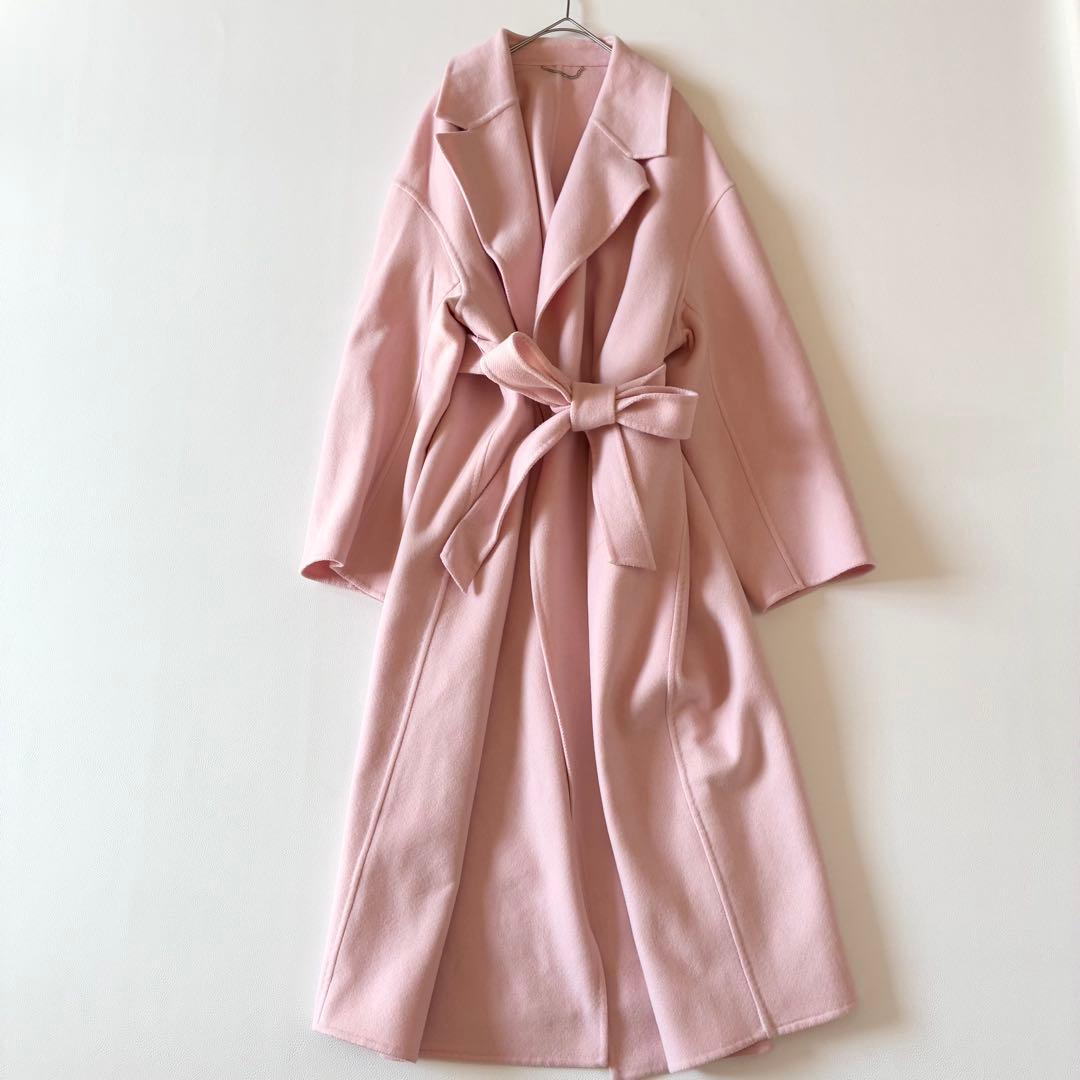 23区 近年モデル ウールリバーロングコート マンテコ社 ベルト付き 40サイズ 23区 近年モデル ウールリバーロングコート マンテコ社 ベルト付き 40サイズ