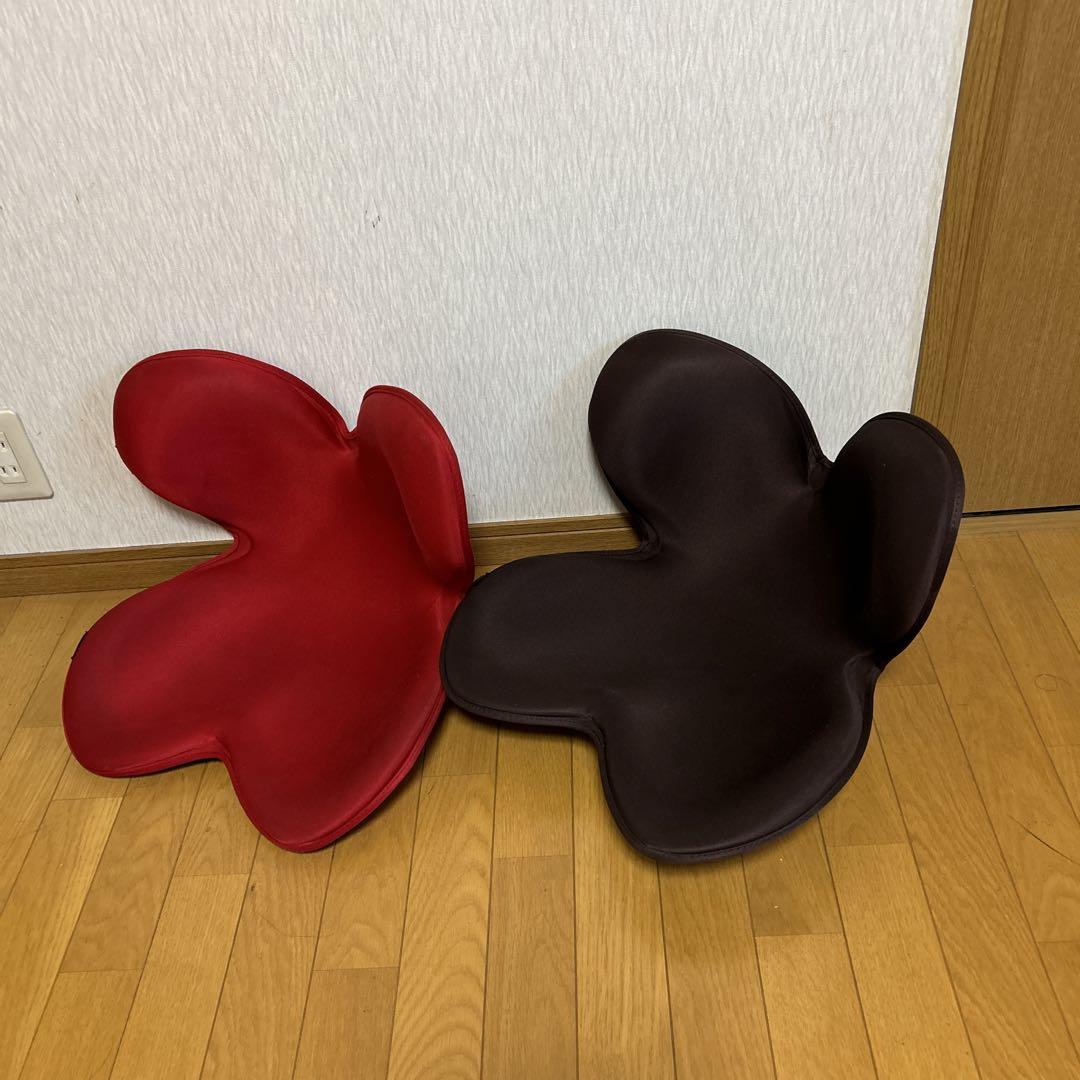 MTG Style ボディメイクシート 骨盤矯正チェア　赤、茶色セット