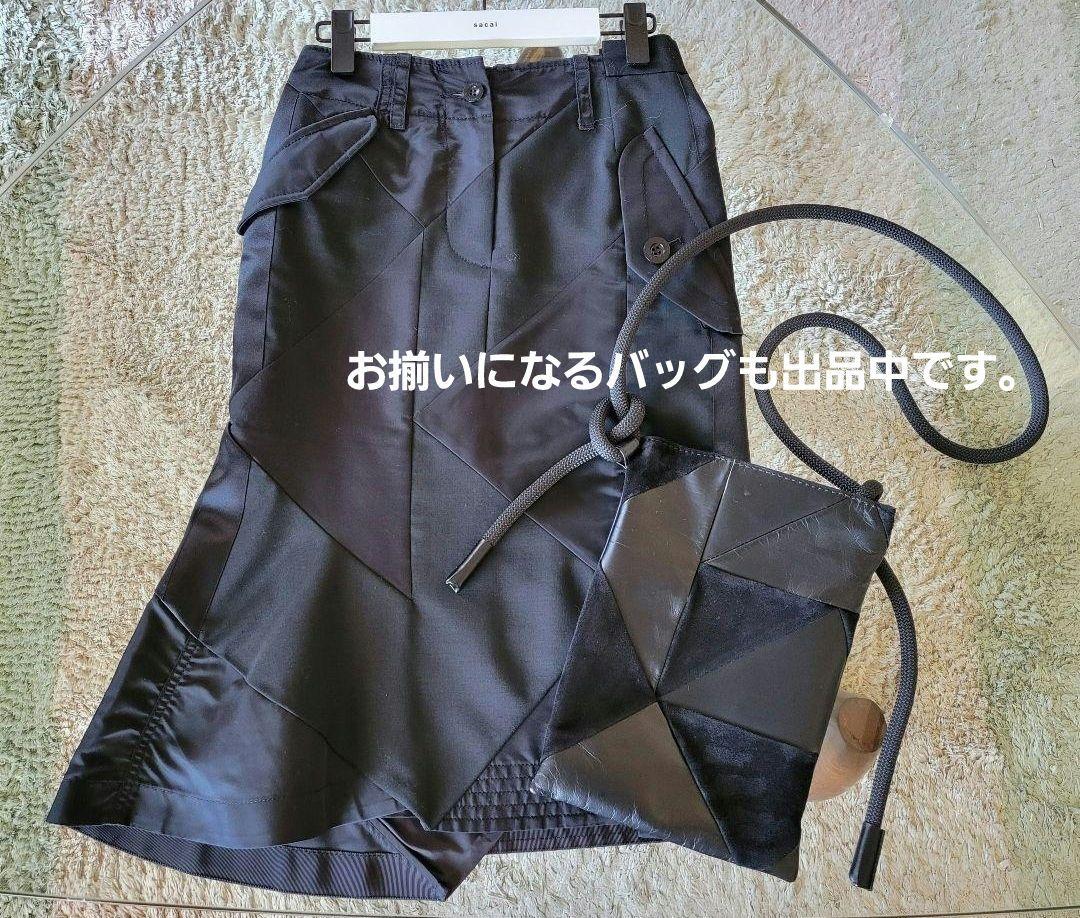スカート sacai Hank Willis Thomas Solid Mix Skirt