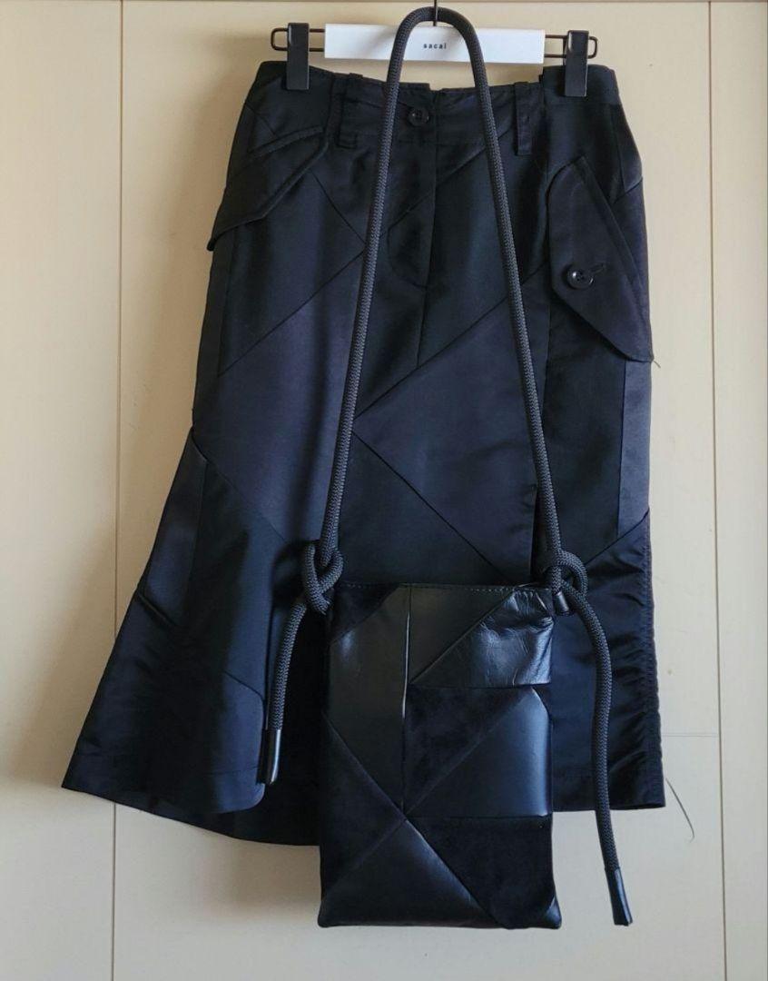 スカート sacai Hank Willis Thomas Solid Mix Skirt