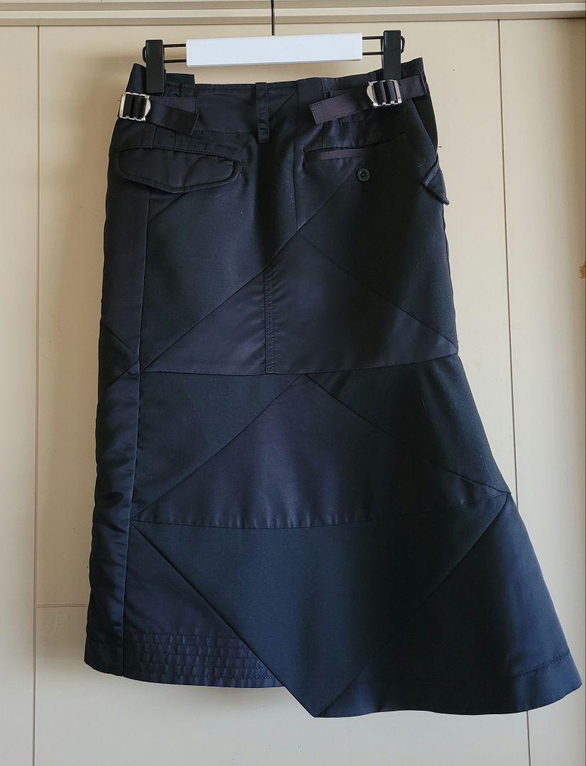 スカート sacai Hank Willis Thomas Solid Mix Skirt
