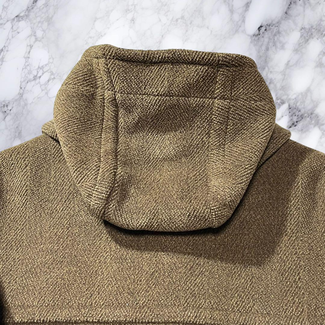 大きいサイズ エーボンハウス ダッフルコート ヘリンボーン ウール 2XL 茶色