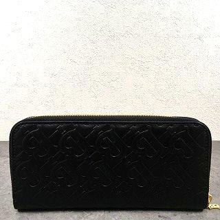 送料込み！ 未使用品 BURBERRY ジップウォレット ブラック 153