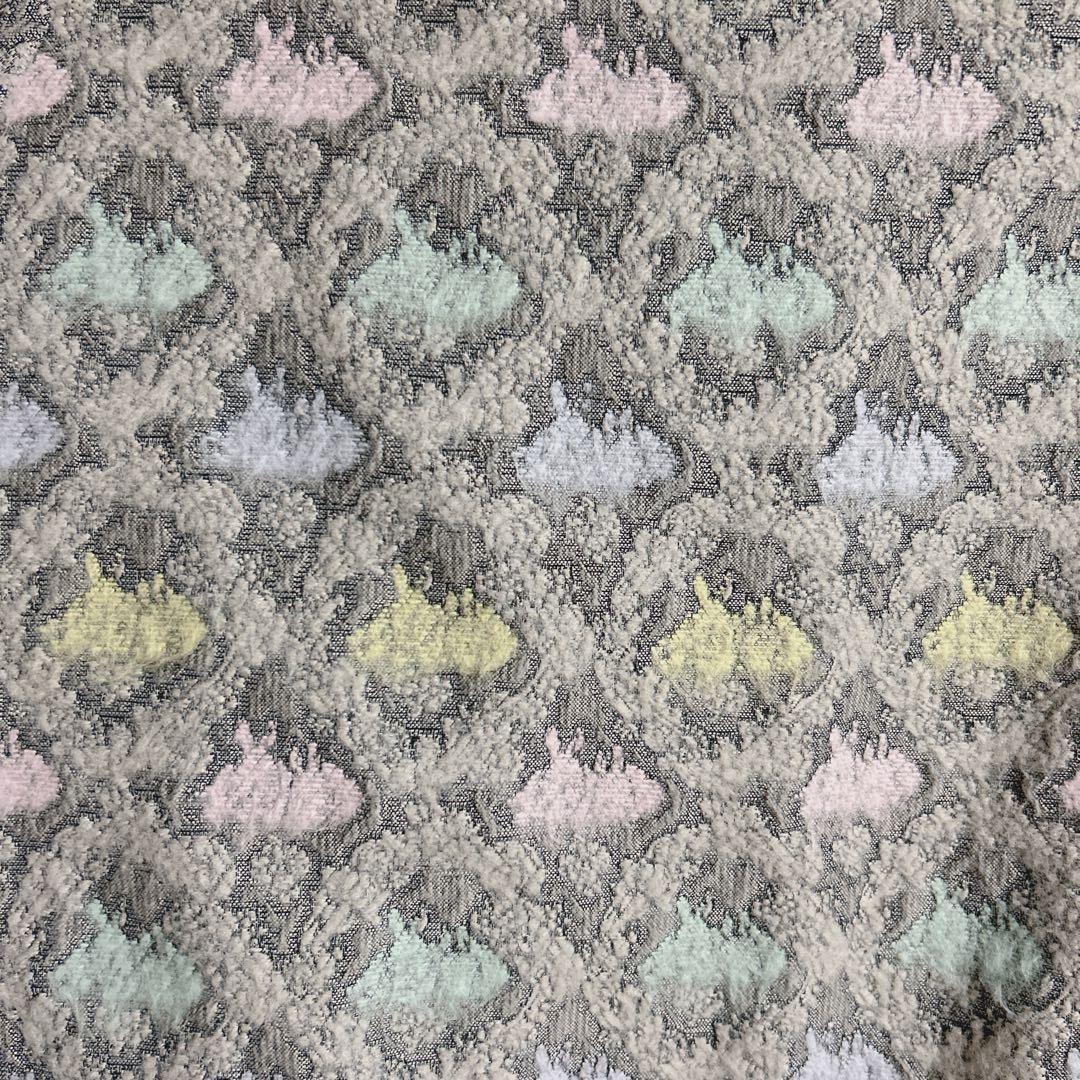 フランシュリッペ レトロうさぎ ショートコート グレー パステル 美品 フランシュリッペ レトロうさぎ ショートコート グレー パステル 美品