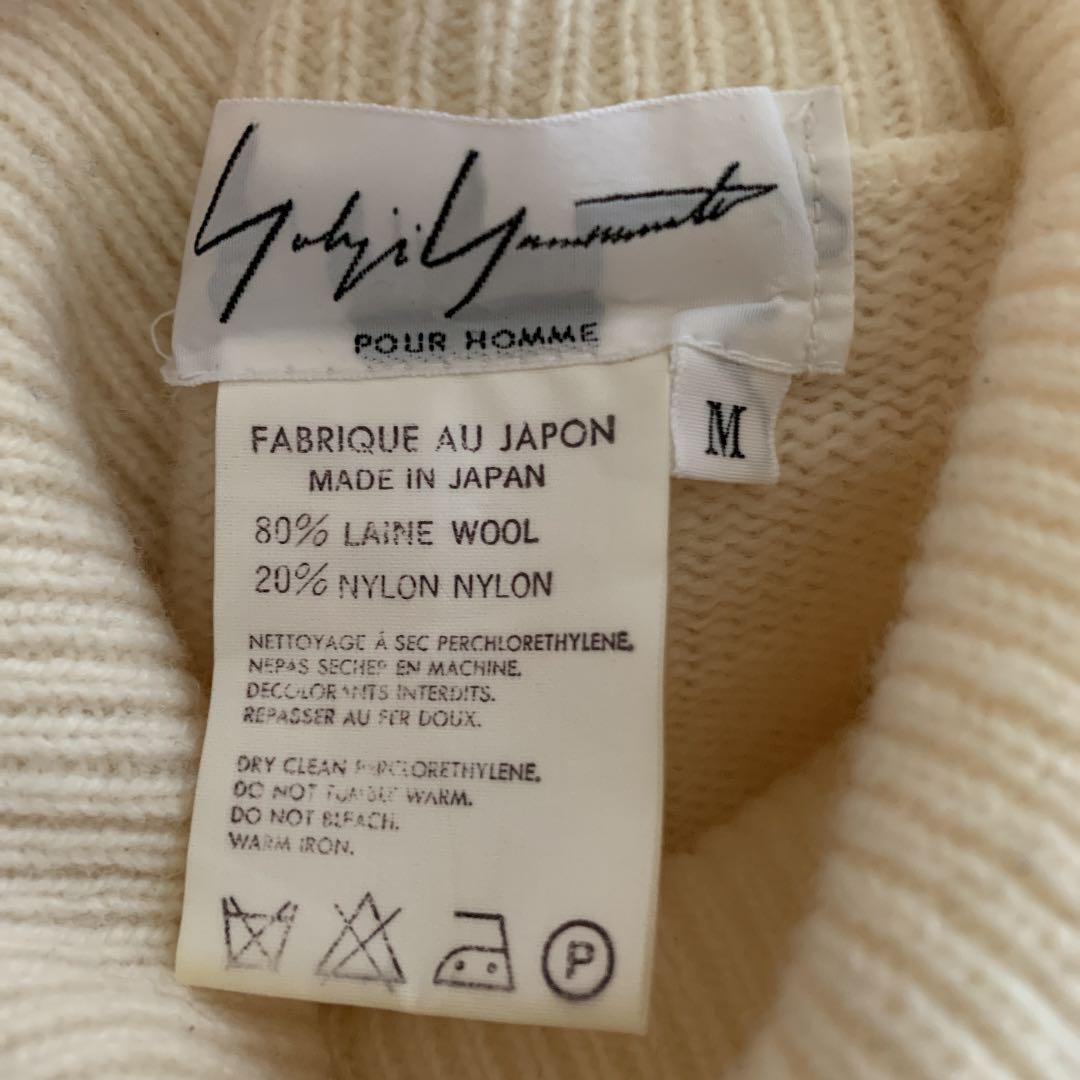 yohji yamamoto - SIDE STRING DETAIL TURTLENECK （GRAY