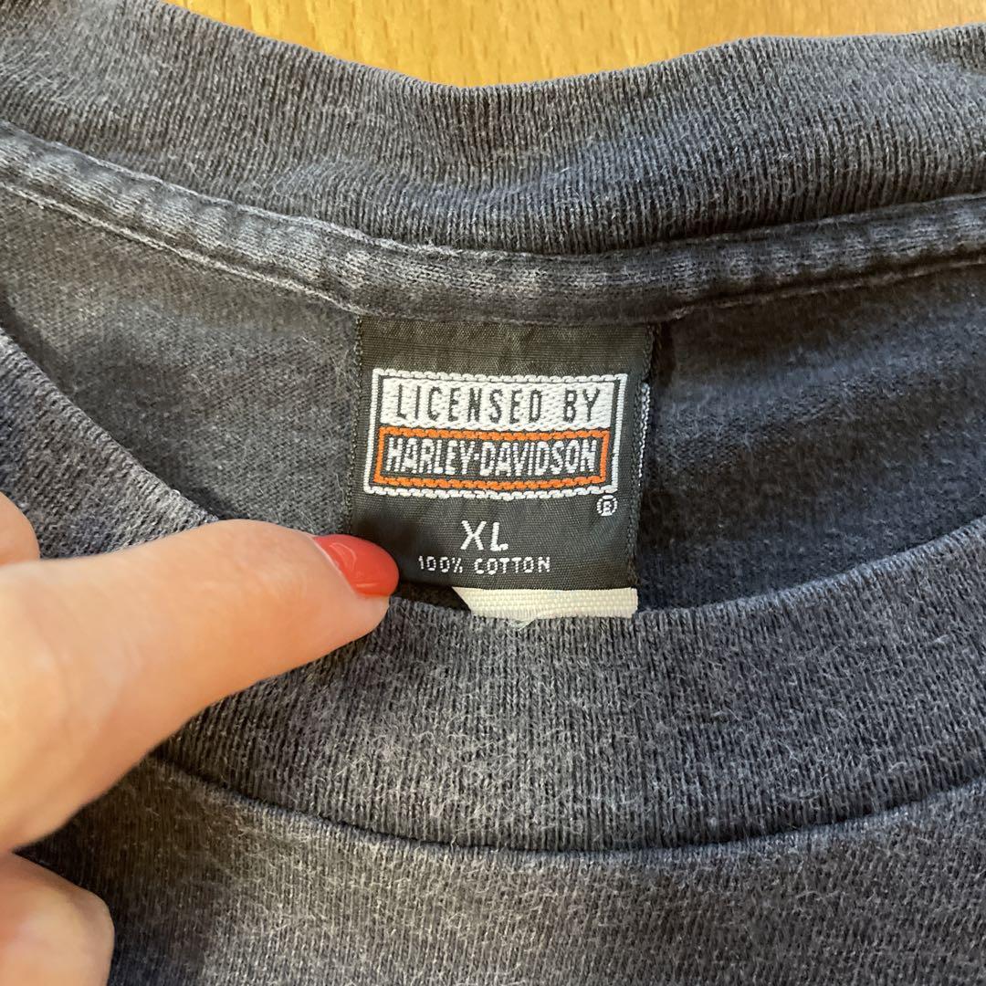 HARLEY-DAVIDSON Tシャツ イーグルロゴ バーアンドシールド 古着
