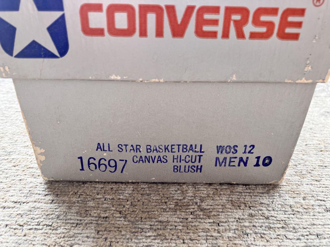 80s Converse-HI deadstock blush usa製