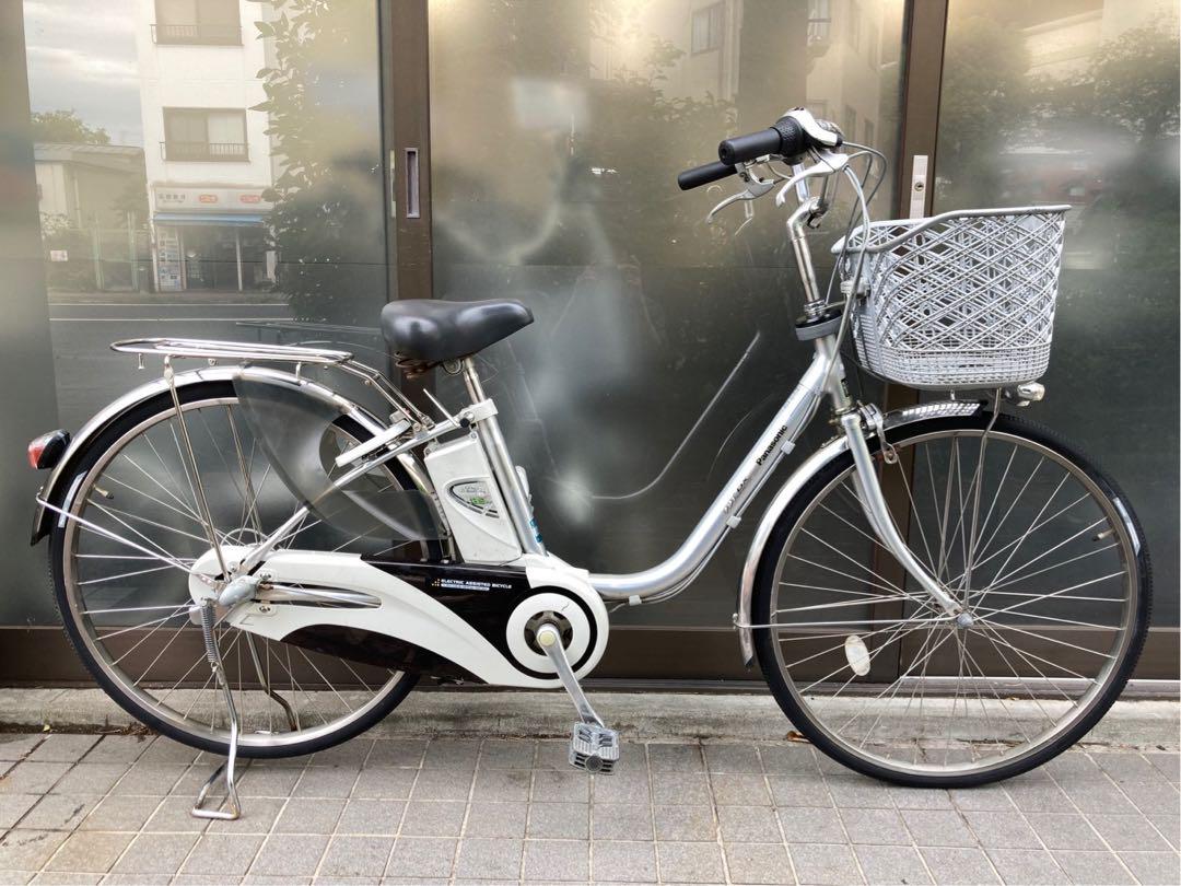 a電動自転車 №3400 パナソニック ビビDX 26インチ シルバー