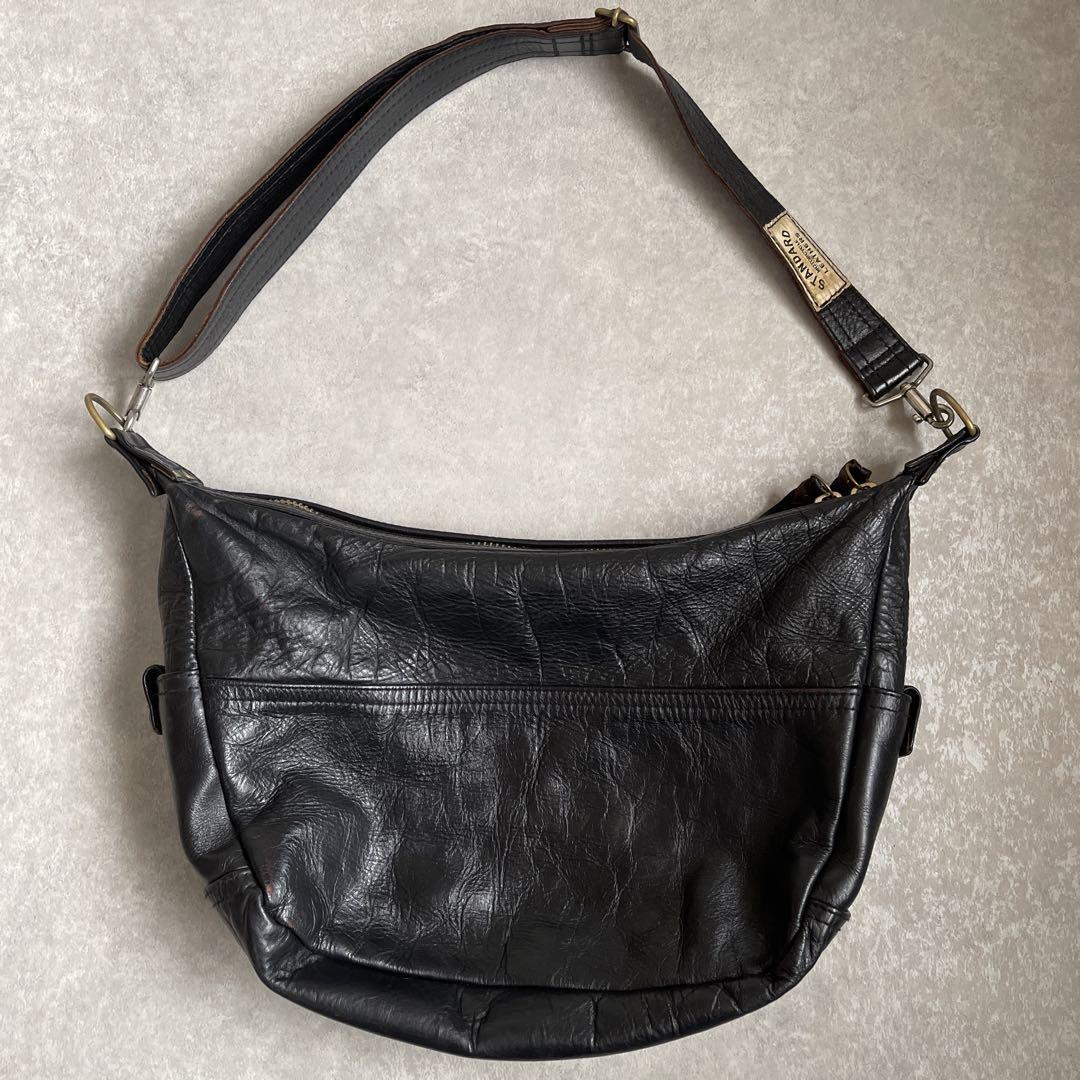 爆買い！ MOTORCYCLE STANDARD LEATHERSレザーショルダー茶芯 メルカリ - バッグ
