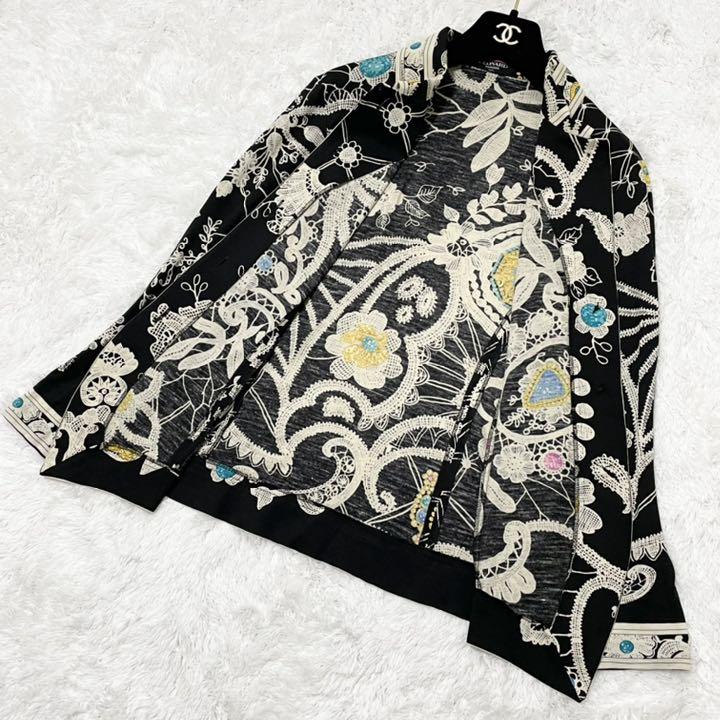 極美品✨レオナール シルク混 長袖カットソー 金ボタン 花柄 - メルカリ 極美品✨レオナール シルク混 長袖カットソー 金ボタン 花柄 - メルカリ