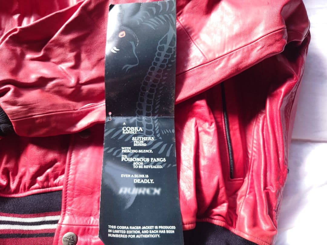 AVIREX 赤 レザー レーサージャケット XXL AVIREX 赤 レザー レーサージャケット XXL