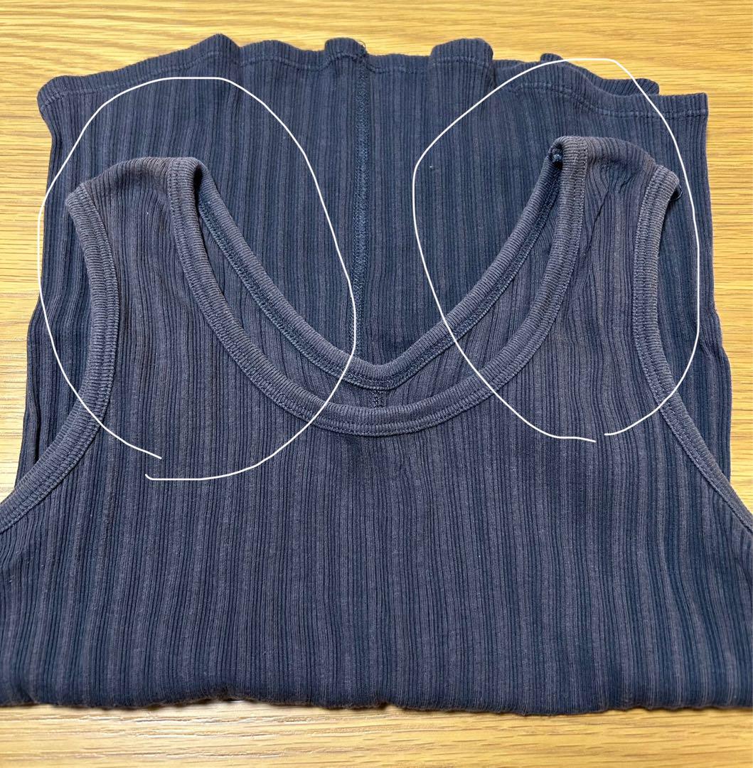 【美品】北欧暮らしの道具店　重ね着しやすいネックラインのタンクトップ　３色セット オンライン ストアファッション - 【美品】北欧暮らしの道具店