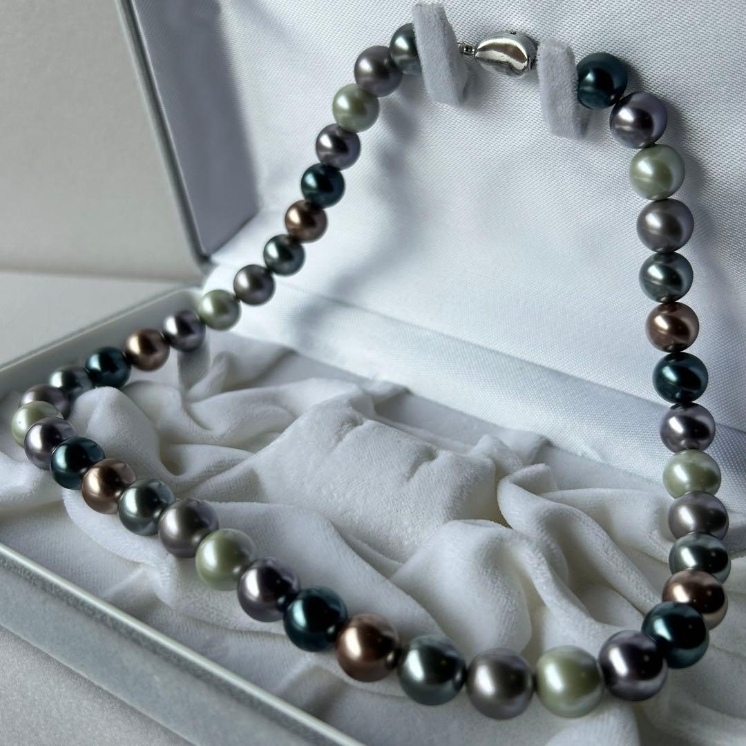 マルチ パール ネックレス 925刻印 ビーンズ金具目立った傷や汚れなし