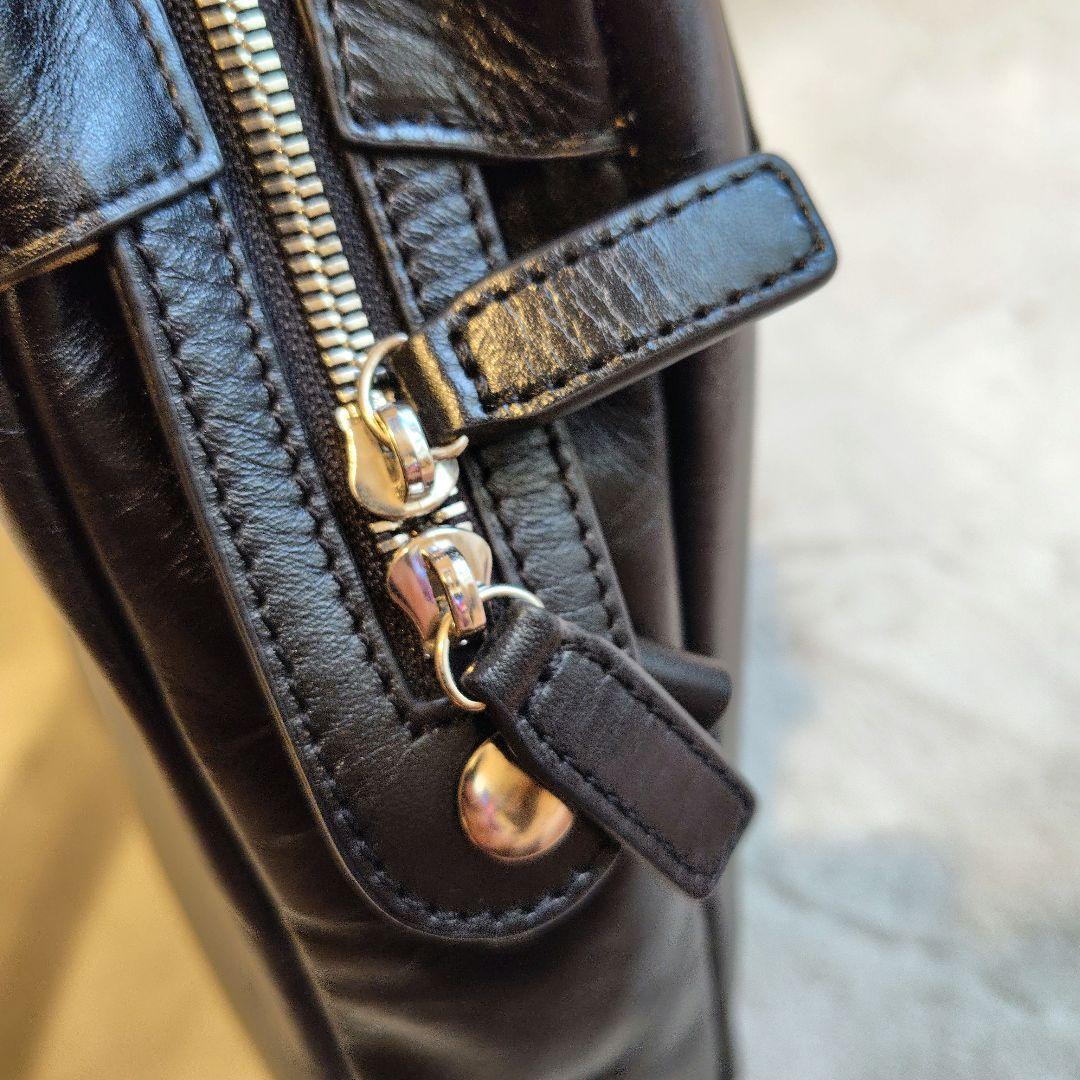 コンプレックスガーデンズ レザー 2Wayビジネスバッグ　黒