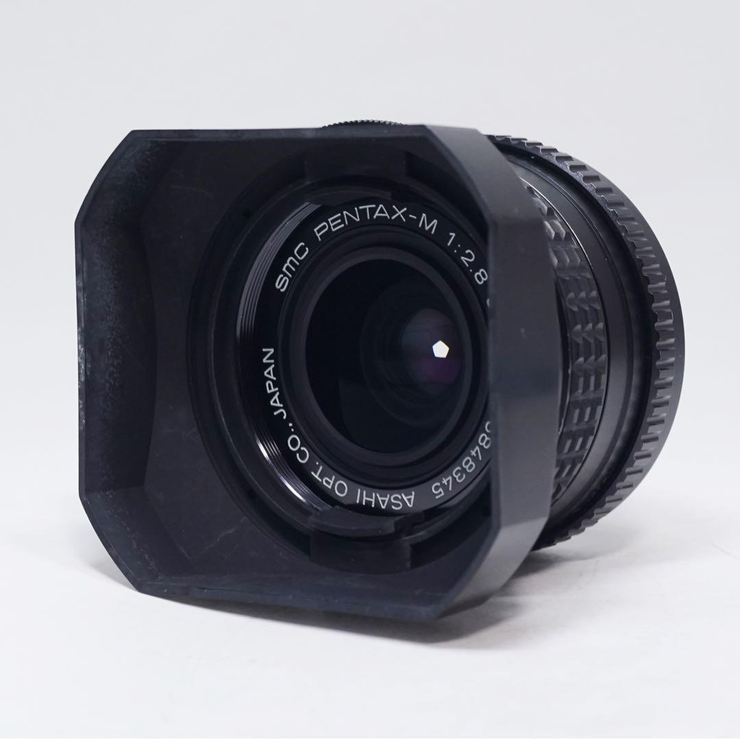 美品 Pentax smc PENTAX M 35mm f2.8 フード付き 美品 Pentax smc PENTAX M 35mm f2.8 フード付き