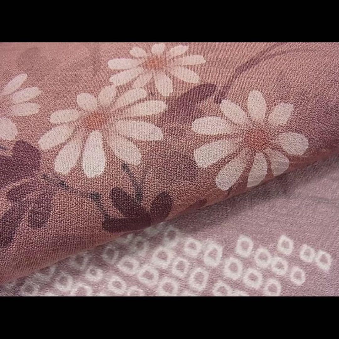 【訪問着】 絞り・道長牡丹花文 逸品✨No.1052