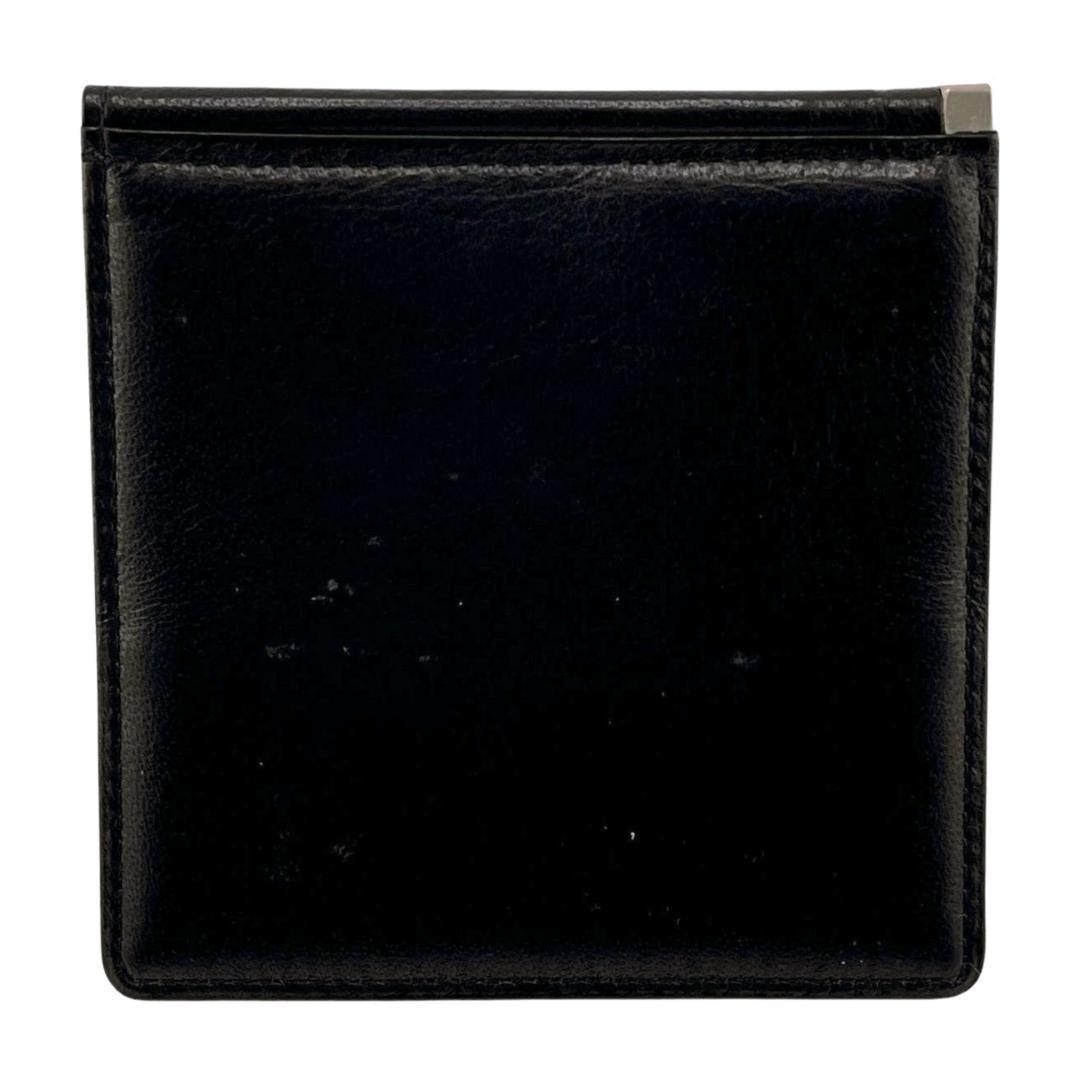 【付属品箱有】BURBERRY/バーバリー マネークリップ 財布 黒 レザー