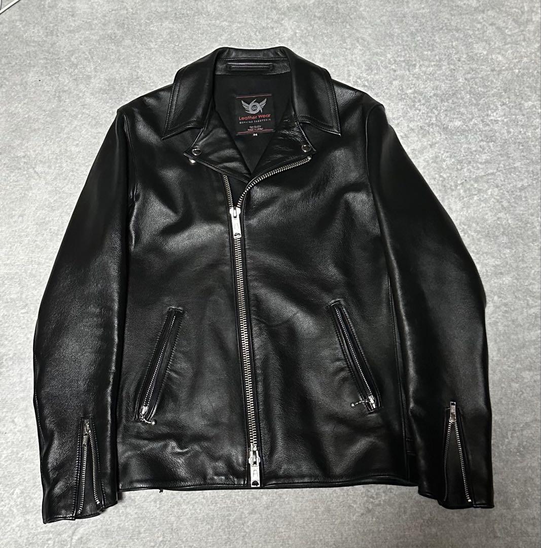 【美品】 666 ライダース 32 Ljm-8 サイクロン ルイスレザー 34 9024i160137-1.jpg