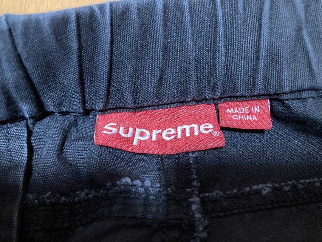 supremeイージーワークパンツ Mサイズ調整可能 ブラック