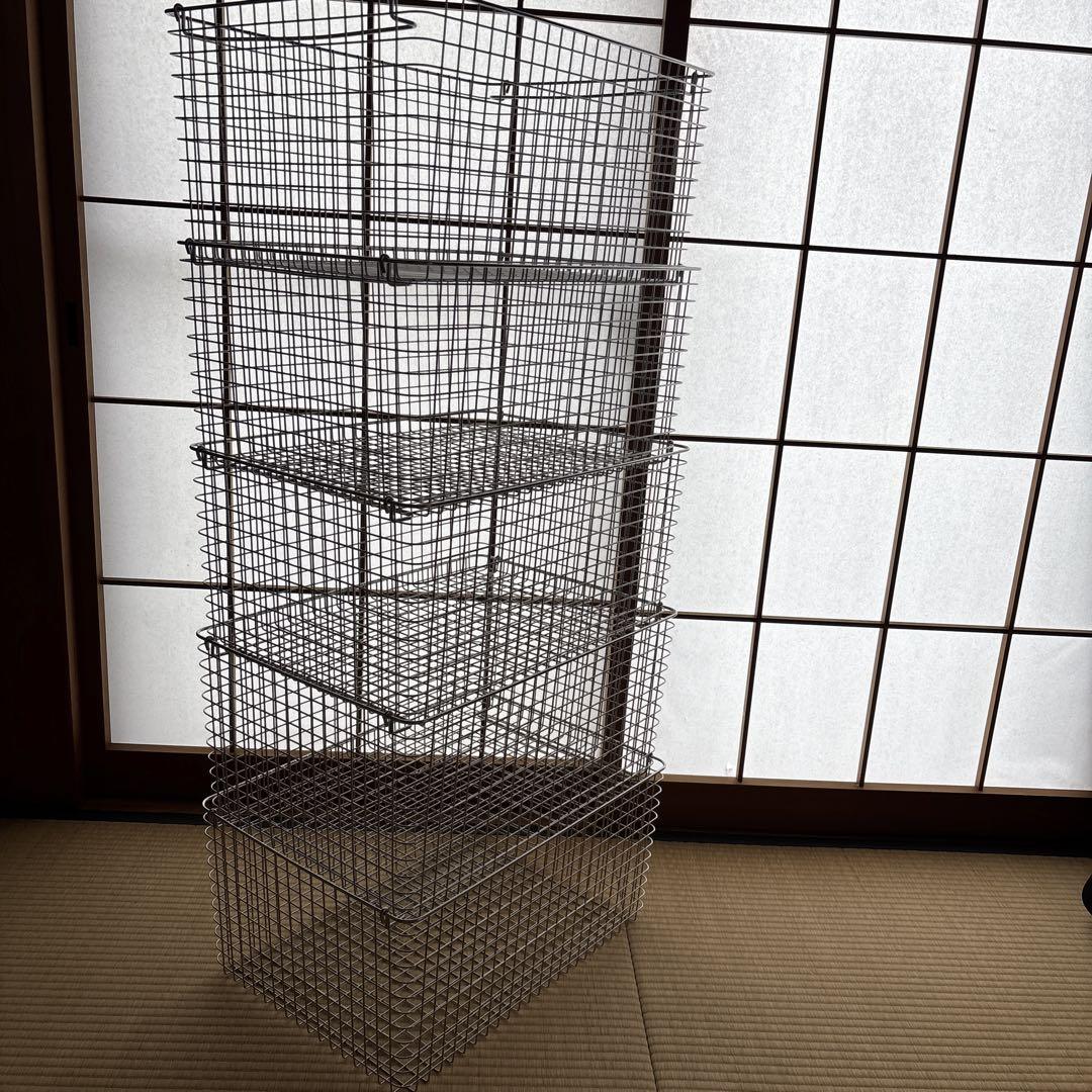 【専用　5個セット】MUJI ステンレスワイヤーバスケット7