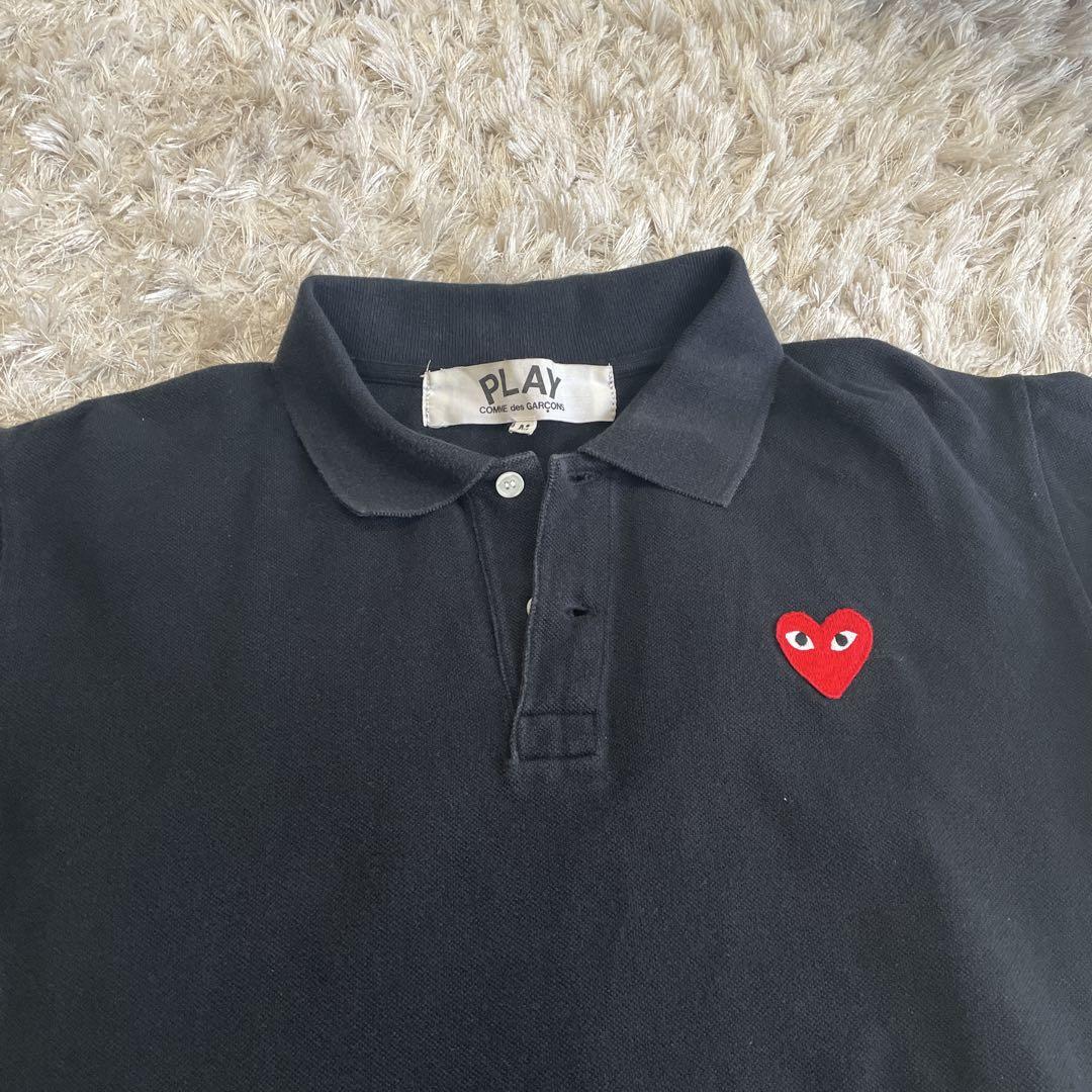 PLAY COMME des GARÇONS ブラックポロシャツ M トップス