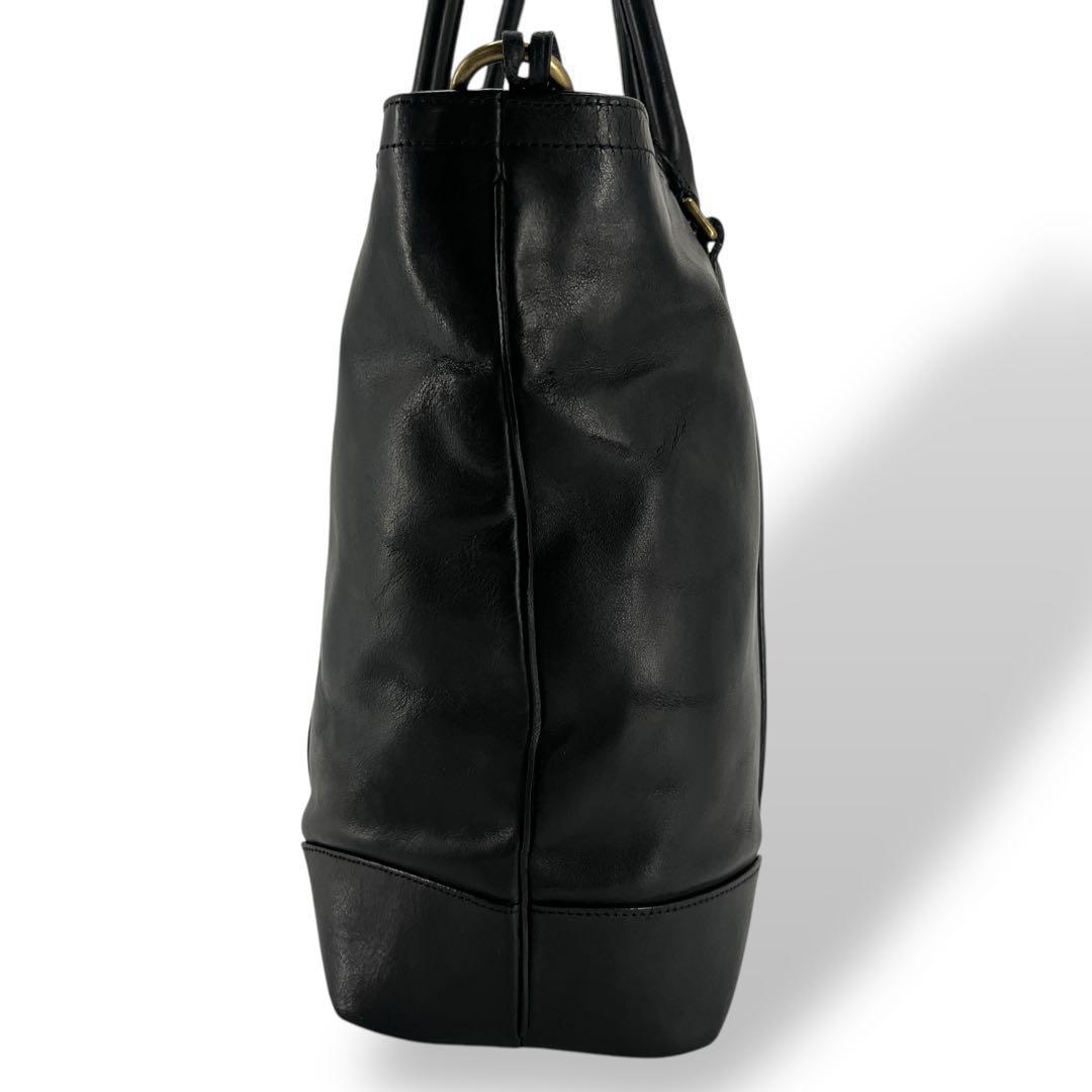 コーチ　2way トートバッグ　ブリーフケースブリーカー　レガシー　A4可　黒