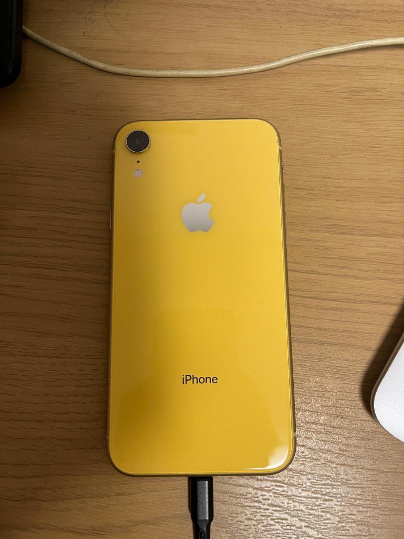Apple iPhoneXR 128GB yellow SIMフリー アップル