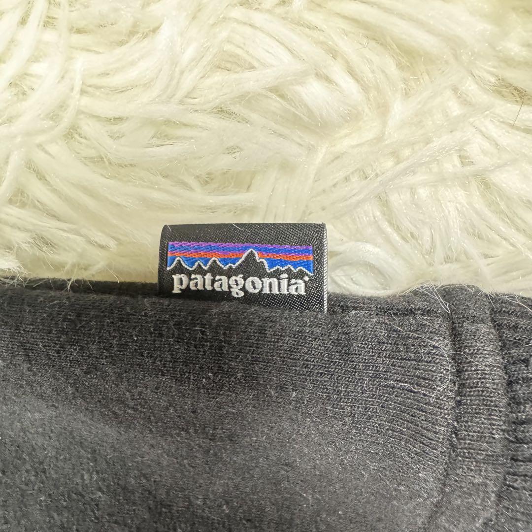 ☆【ワンポイント刺繍】Patagonia トレーナー S 黒☆