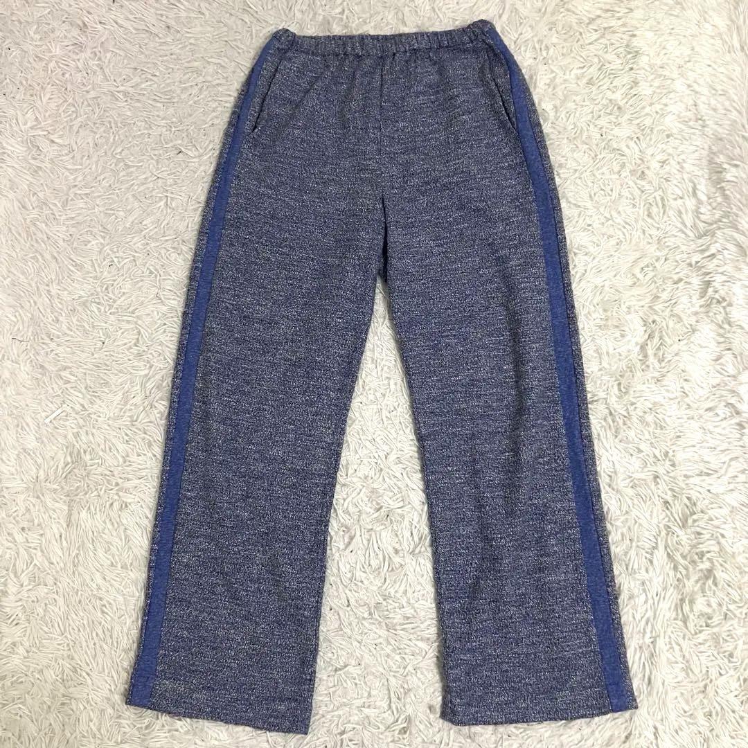 極美品✨6 ROKU 24ss カットソーラインパンツ 近年モデル ブルー 38