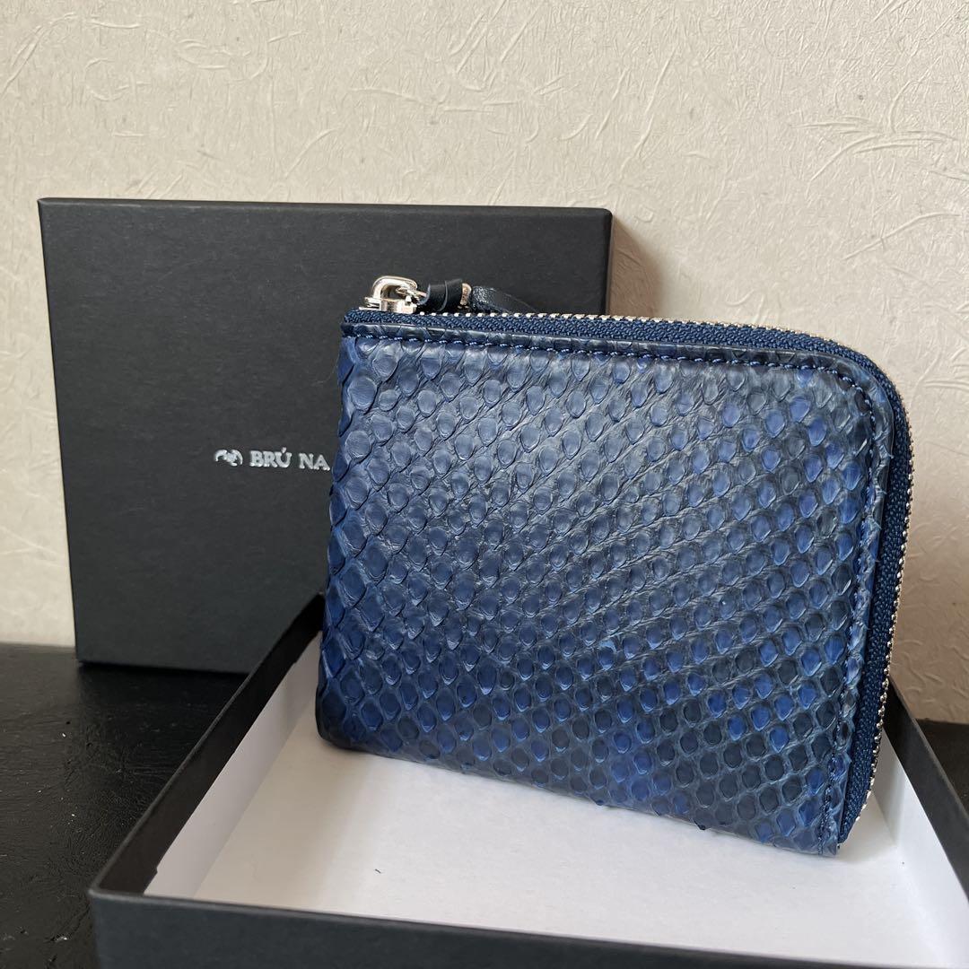 BRU NA BOINNE インディゴパイソンスモールウォレット　新品