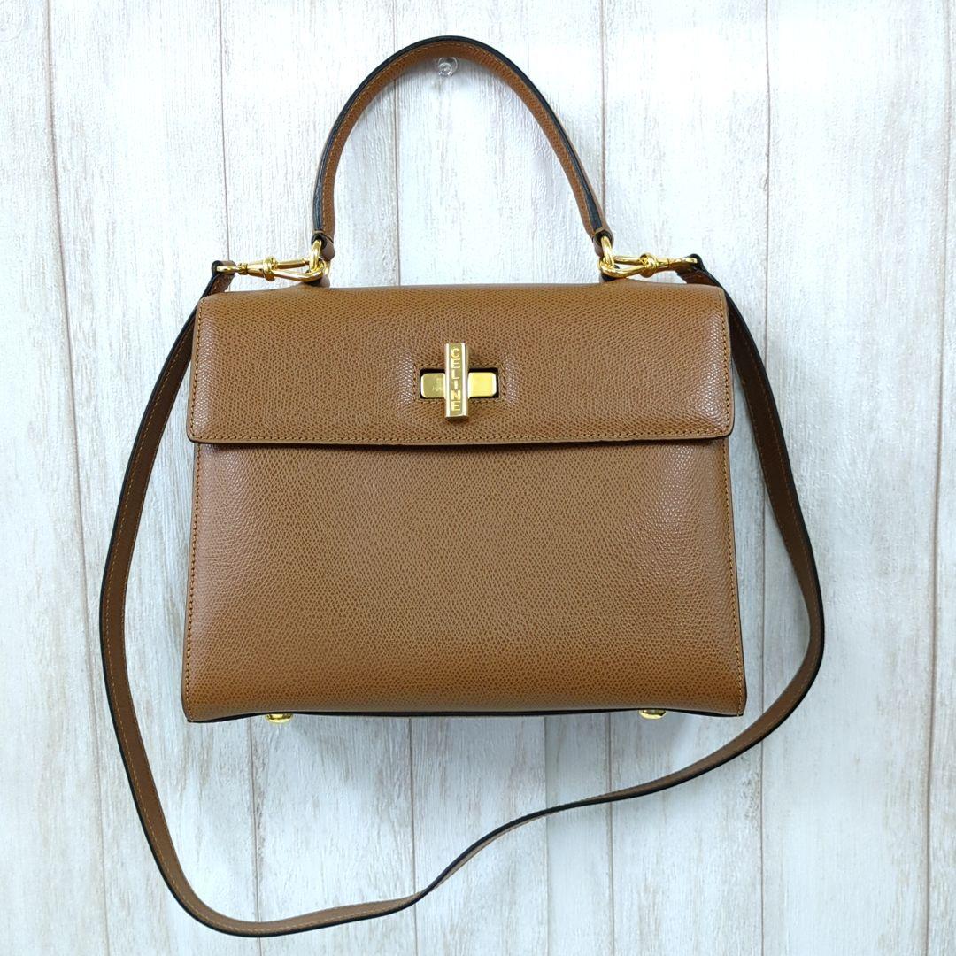 CELINE セリーヌ ハンドバッグ ショルダーバッグ ブラウン 2 way