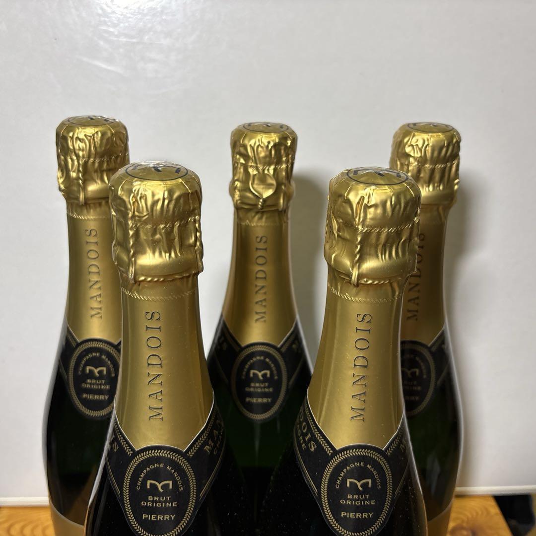 MANDOIS ブリュット・オリジン シャンパン 750ml 12% ５本セット