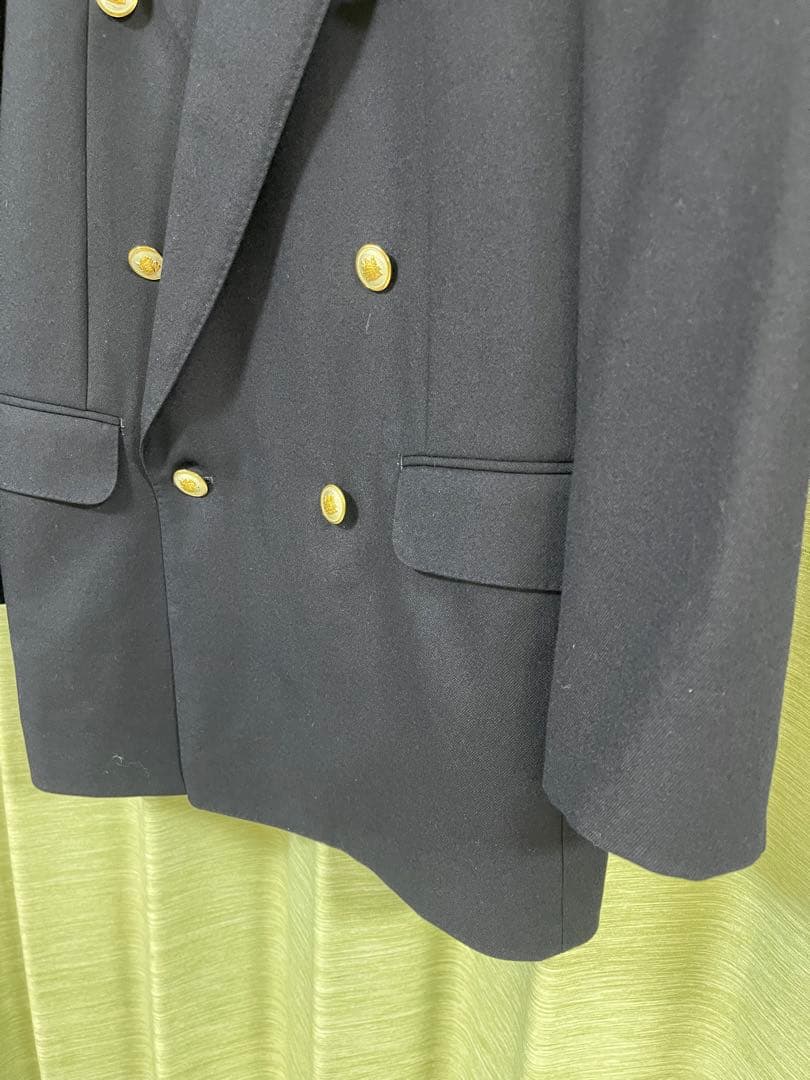 アクアスキュータム Aquascutum 紺ブレ ダブル 金ボタン サイズM アクアスキュータム Aquascutum 紺ブレ ダブル 金ボタン サイズM