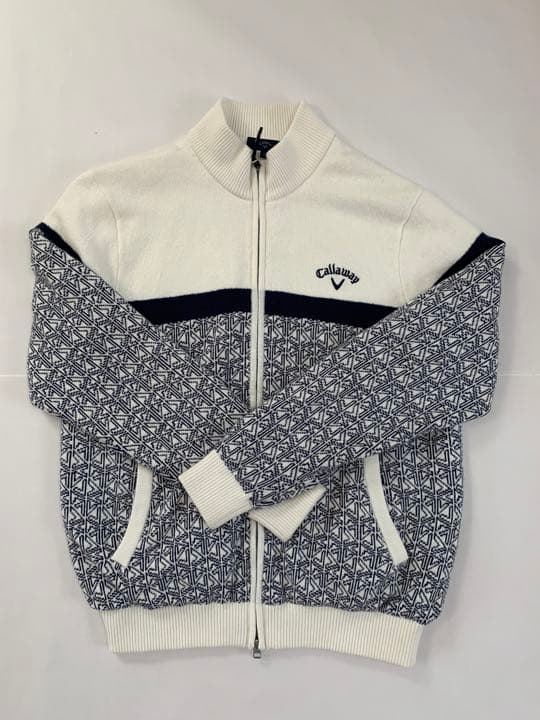 ゴルフウェア】キャロウェイ 長袖セーター フルジップニット防風裏地