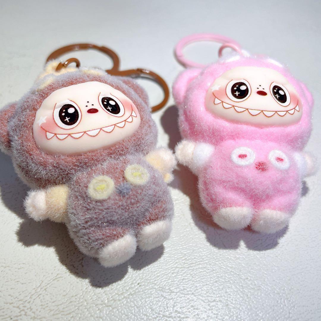 新品 POPMART ラブブ labubu キーホルダー くま 2個 セット