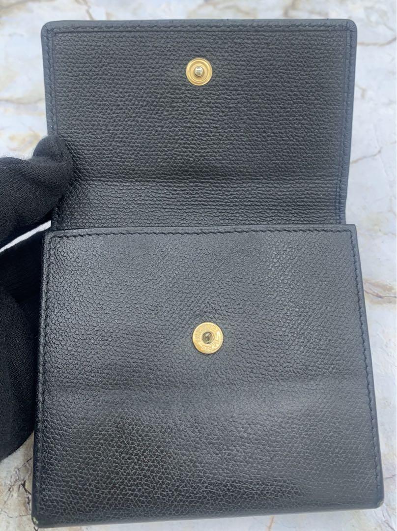 CHANEL シャネル 二つ折り 財布 ココボタン ブラック ミニ
