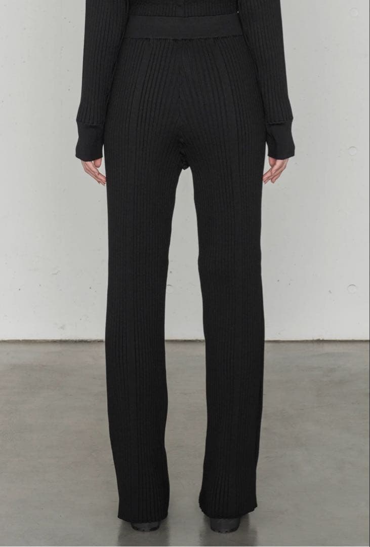 HYKE WIDE RIBBED SWEATER PANTS ハイク パンツM・HYKE GINKGOPHARMACY_COM