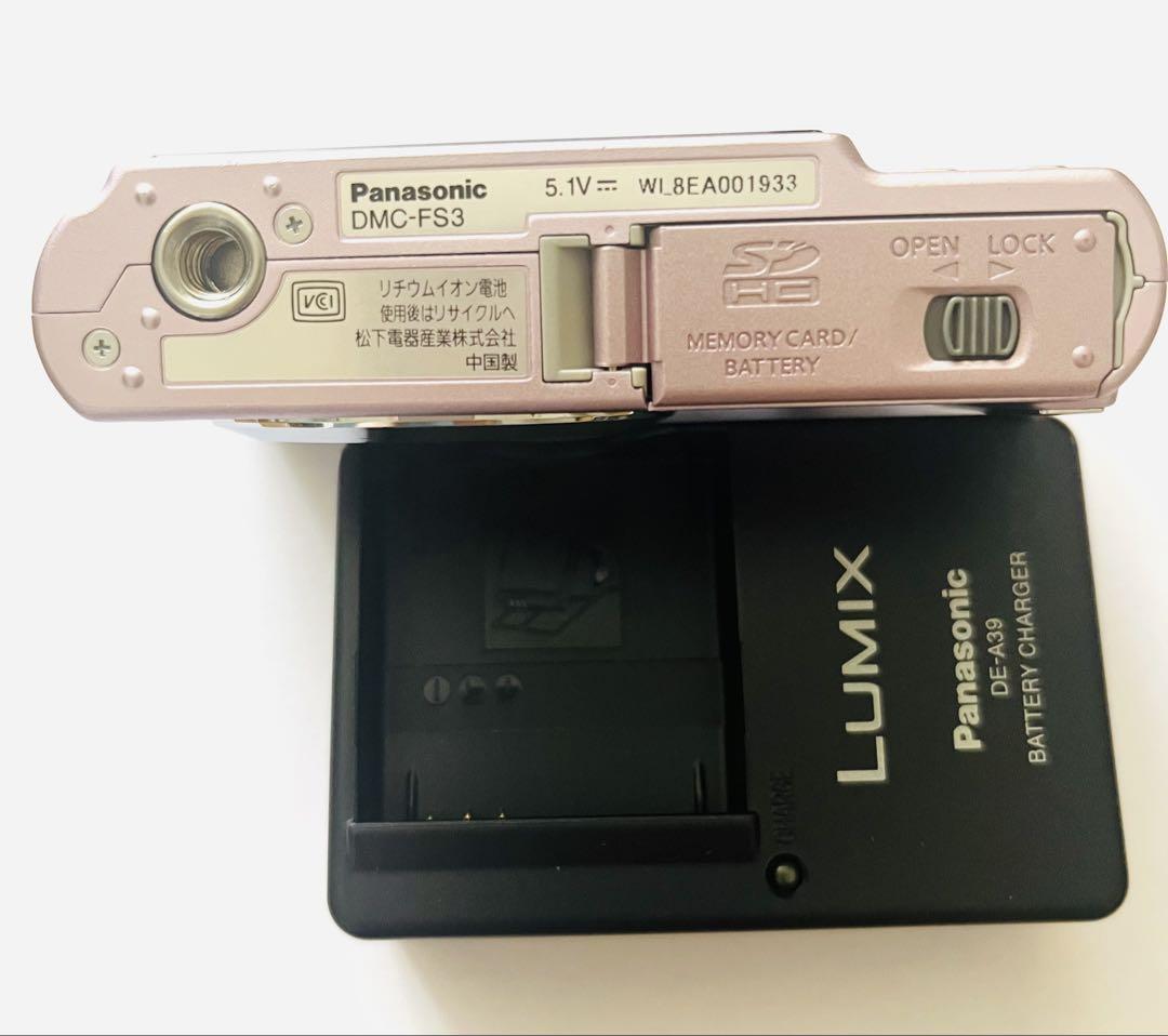 Panasonic DMC-FS3 ピンク コンパクトデジタルカメラ - メルカリ