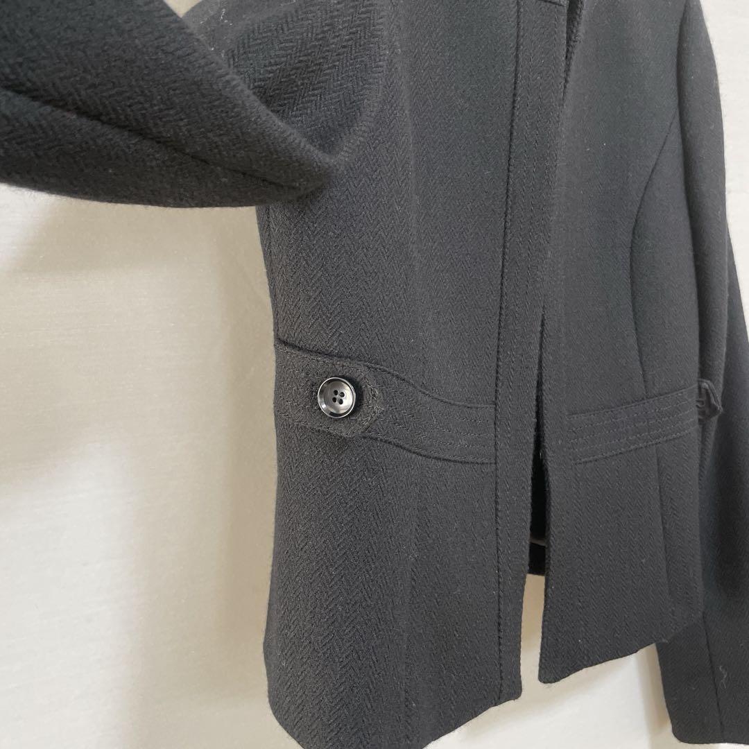 【自由区】【新品•未使用】ノーカラージャケット サイズ40 自由区 黒 ノーカラージャケット レディース 40 - メルカリ