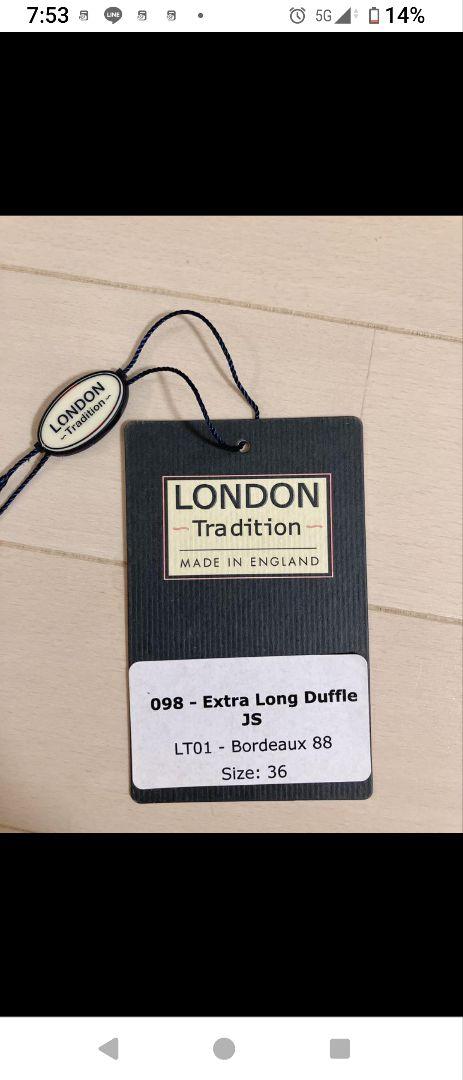 ロンドントラディショナル　ボルドー　赤　レッド ダッフルコート 　値下げ可能