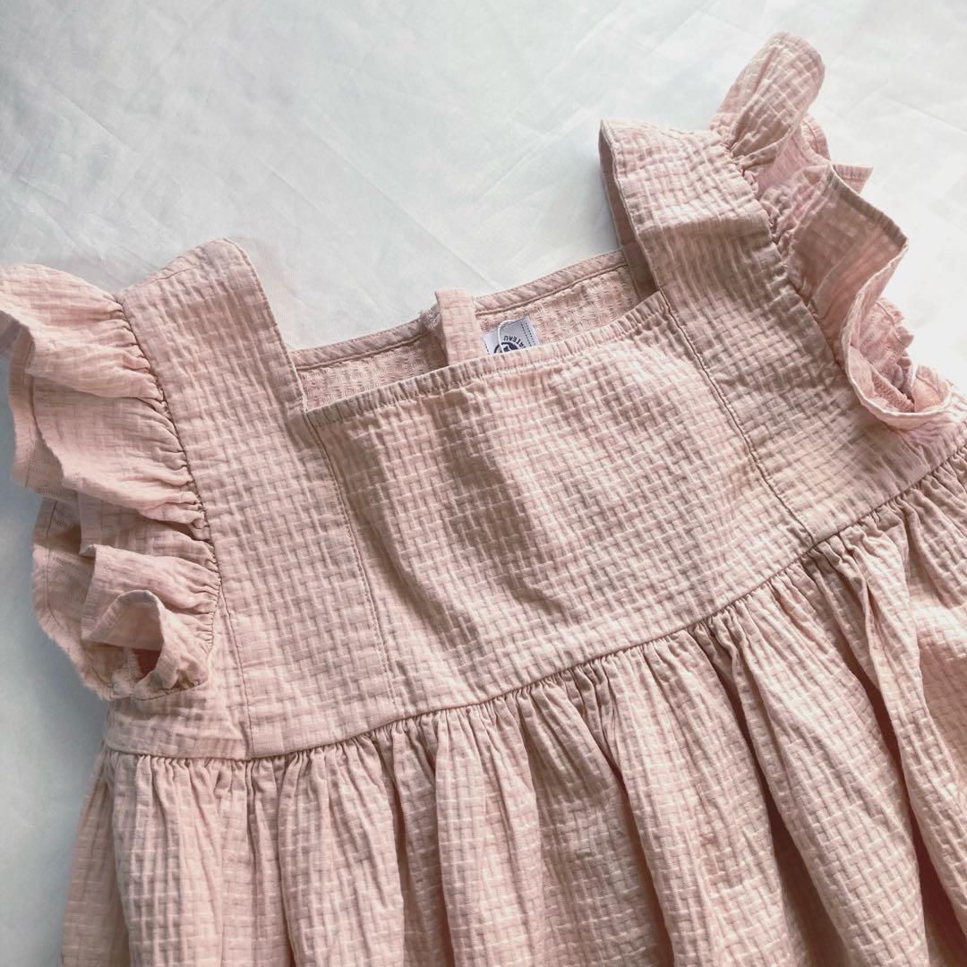 【激安通販 オンラインショップ】日用品 未使用タグ付き】PETITBATEAU プチバトー☆コットンワンピース ワンピース