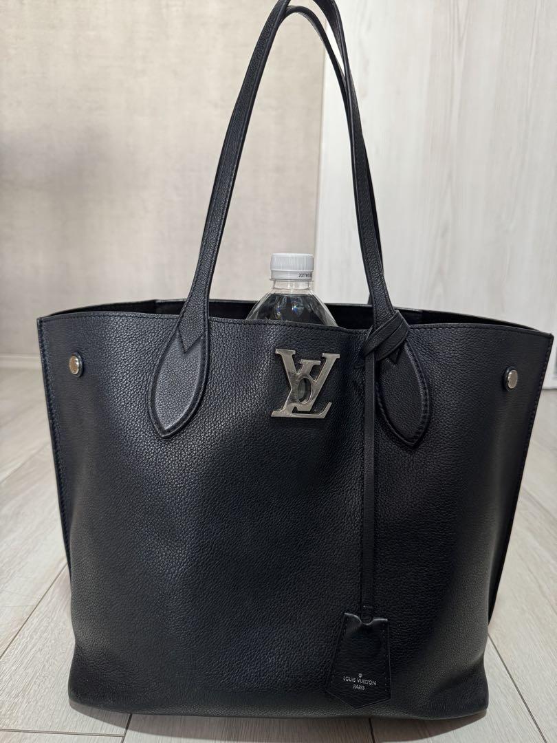 Louis Vuitton ブラック トートバッグ　ロックミー　レザー