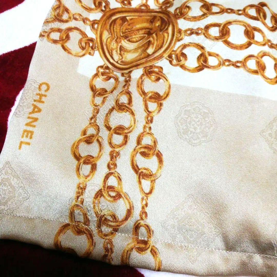 正規品シャネルストール同柄色違い2枚使用お仕立てワンピースCHANEL