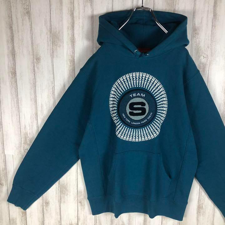 タップする 超希少カラー パイル ロゴ満載 パーカー EdHn0-m42583406913 Supreme センター 刺繍ロゴ れます