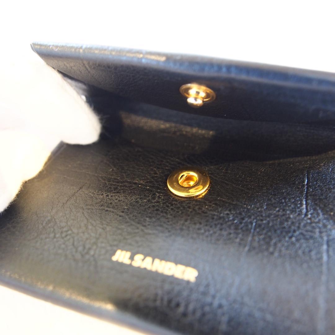 JIL SANDER ジルサンダー コインケース カードケース ブラック レザー